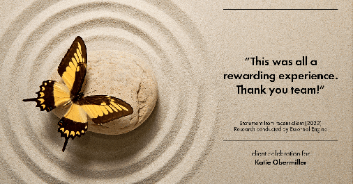 Testimonial for mortgage professional Katie Obermiller with Academy Mortgage in Portland, OR: "This was all a rewarding experience. Thank you team!"