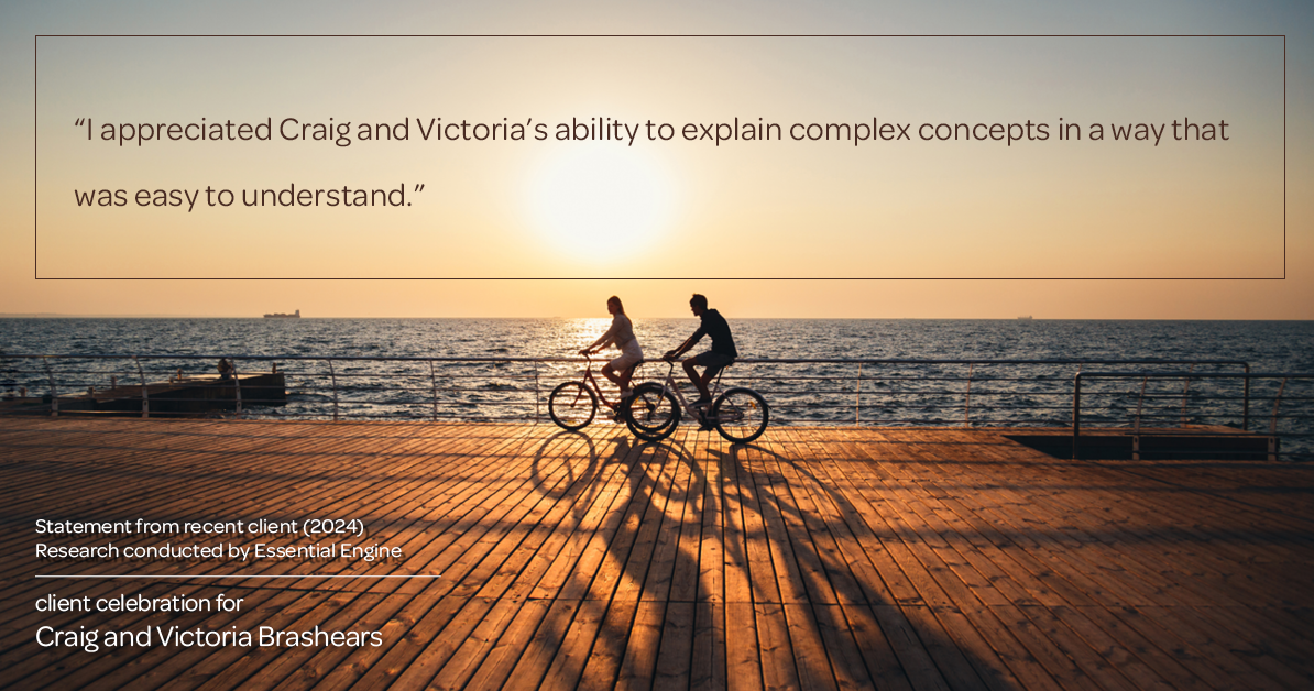 Testimonial for real estate agent Craig and Victoria Brashears with Keller Williams Platinum Partners in Lee's Summit, MO: "I appreciated Craig and Victoria's ability to explain complex concepts in a way that was easy to understand."