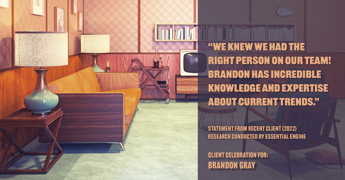 Testimonial for real estate agent Dillon Gray LeFan with Compass Realty Group in Saint Louis, MO: "We knew we had the right person on our team! Brandon has incredible knowledge and expertise about current trends."