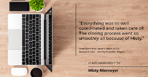 Testimonial for real estate agent Misty Niemeyer with Niemeyer & Associates REALTORS® in Boerne, TX: "Everything was so well coordinated and taken care of! The closing process went so smoothly all because of Misty."