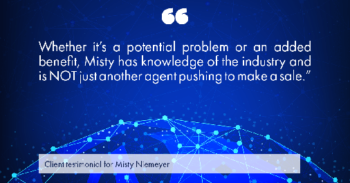 Testimonial for real estate agent Misty Niemeyer with Niemeyer & Associates REALTORS® in Boerne, TX: "Whether it’s a potential problem or an added benefit, Misty has knowledge of the industry and is NOT just another agent pushing to make a sale."