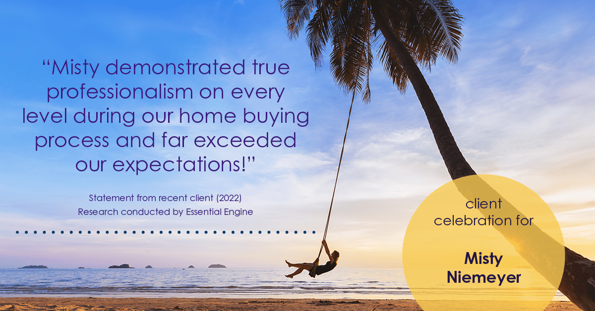 Testimonial for real estate agent Misty Niemeyer with Niemeyer & Associates REALTORS® in Boerne, TX: "Misty demonstrated true professionalism on every level during our home buying process and far exceeded our expectations!"