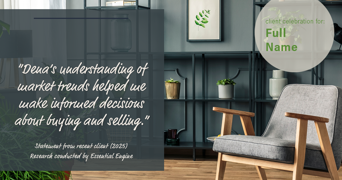 Testimonial for real estate agent Dena Hobbs-Lix with JLA Realty in Humble, TX: "Dena's understanding of market trends helped me make informed decisions about buying and selling."