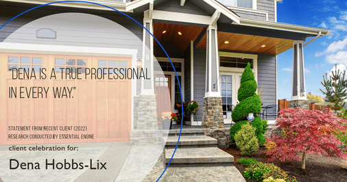 Testimonial for professional Dena Hobbs-Lix with JLA Realty in Humble, TX: "Dena is a true professional in every way."