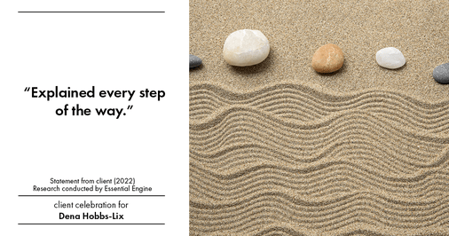 Testimonial for real estate agent Dena Hobbs-Lix with JLA Realty in Humble, TX: “Explained every step of the way.”