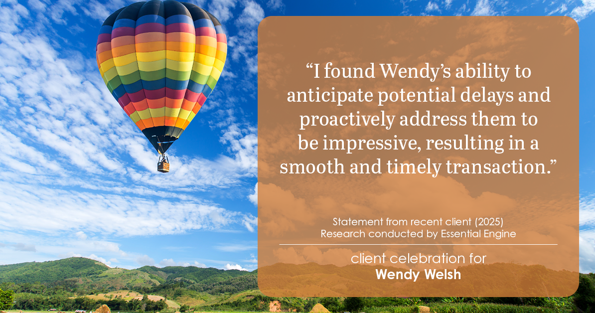 Testimonial for real estate agent Wendy Welsh with Coldwell Banker Realty in Willis, TX: "I found Wendy's ability to anticipate potential delays and proactively address them to be impressive, resulting in a smooth and timely transaction."