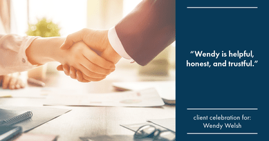 Testimonial for Wendy Welsh, real estate agent with Coldwell Banker Realty in Willis, TX: "Wendy is helpful, honest, and trustful."