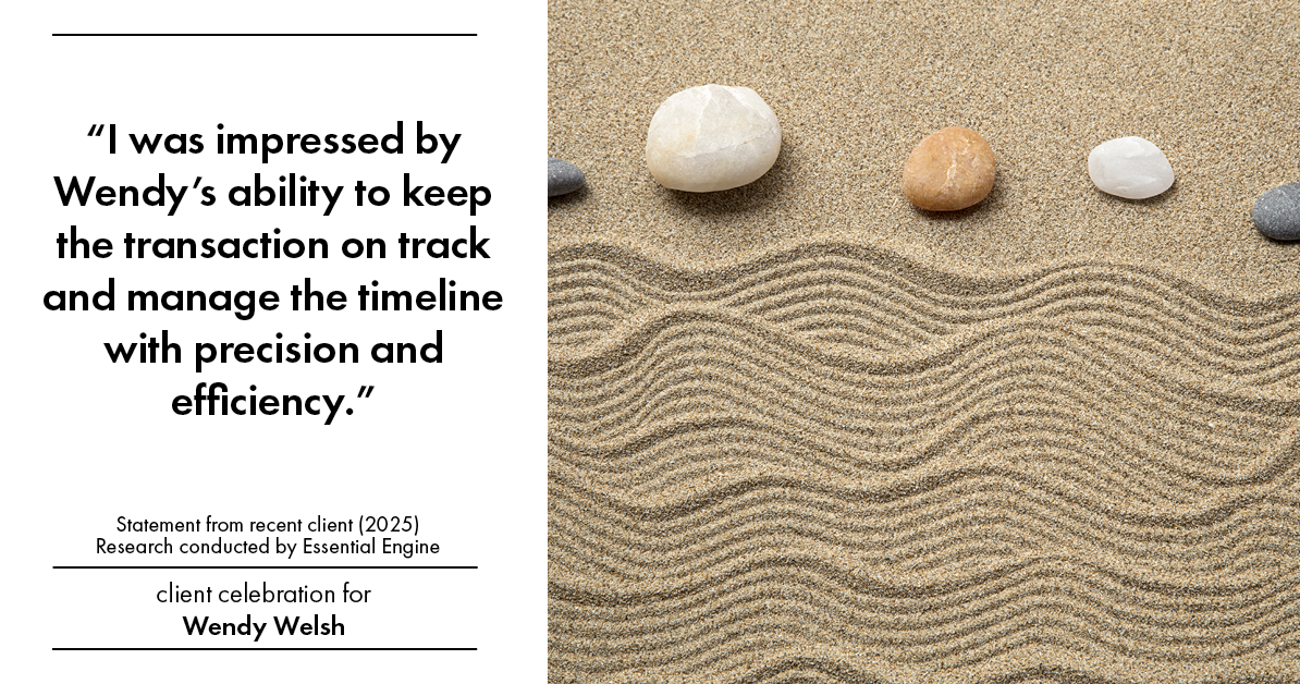 Testimonial for real estate agent Wendy Welsh with Coldwell Banker Realty in Willis, TX: "I was impressed by Wendy's ability to keep the transaction on track and manage the timeline with precision and efficiency."