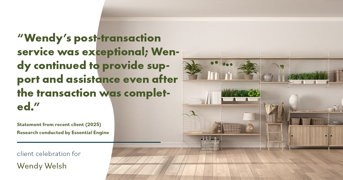 Testimonial for real estate agent Wendy Welsh with Coldwell Banker Realty in Willis, TX: "Wendy's post-transaction service was exceptional; Wendy continued to provide support and assistance even after the transaction was completed."