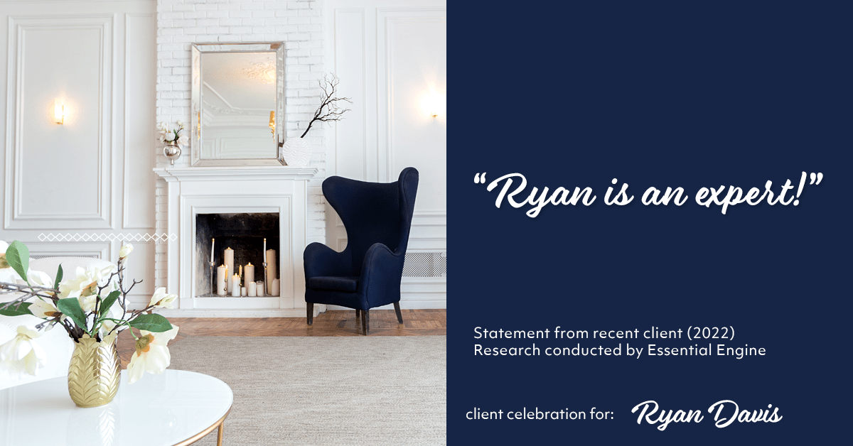 Testimonial for real estate agent Ryan Davis with Keller Williams Real Estate in Littleton, CO: "Ryan is an expert!"