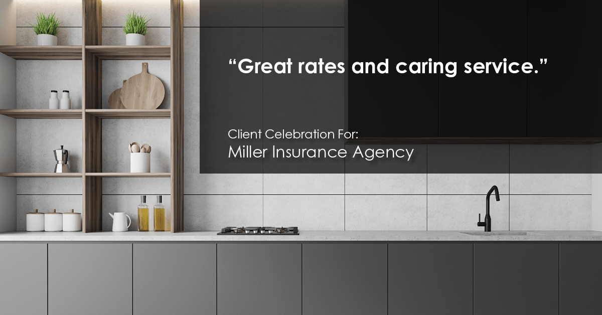 Testimonial for insurance professional Bert Miller in , : "Great rates and caring service."