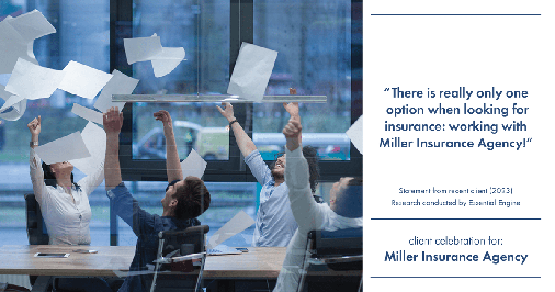 Testimonial for insurance professional Bert Miller with Miller Insurance Agency in Navasota, TX: "There is really only one option when looking for insurance: working with Miller Insurance Agency!"