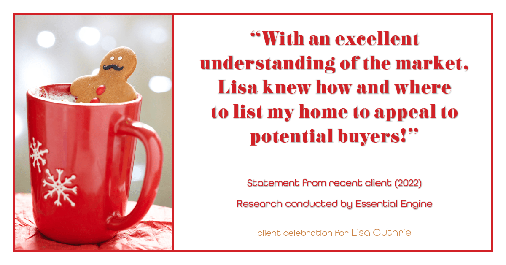 Testimonial for real estate agent Lisa Guthrie with Keller Williams Preferred Realty in Englewood, CO: "With an excellent understanding of the market, Lisa knew how and where to list my home to appeal to potential buyers!"