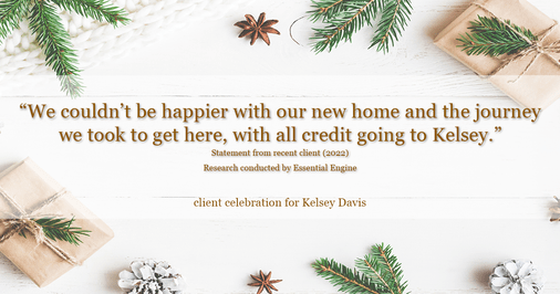Testimonial for real estate agent Kelsey Davis with Elsie Halbert Real Estate LLC in Kaufman, TX: "We couldn't be happier with our new home and the journey we took to get here, with all credit going to Kelsey."