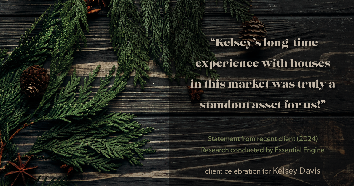 Testimonial for real estate agent Kelsey Davis with Elsie Halbert Real Estate LLC in Kaufman, TX: "Kelsey's long-time experience with houses in this market was truly a standout asset for us!"