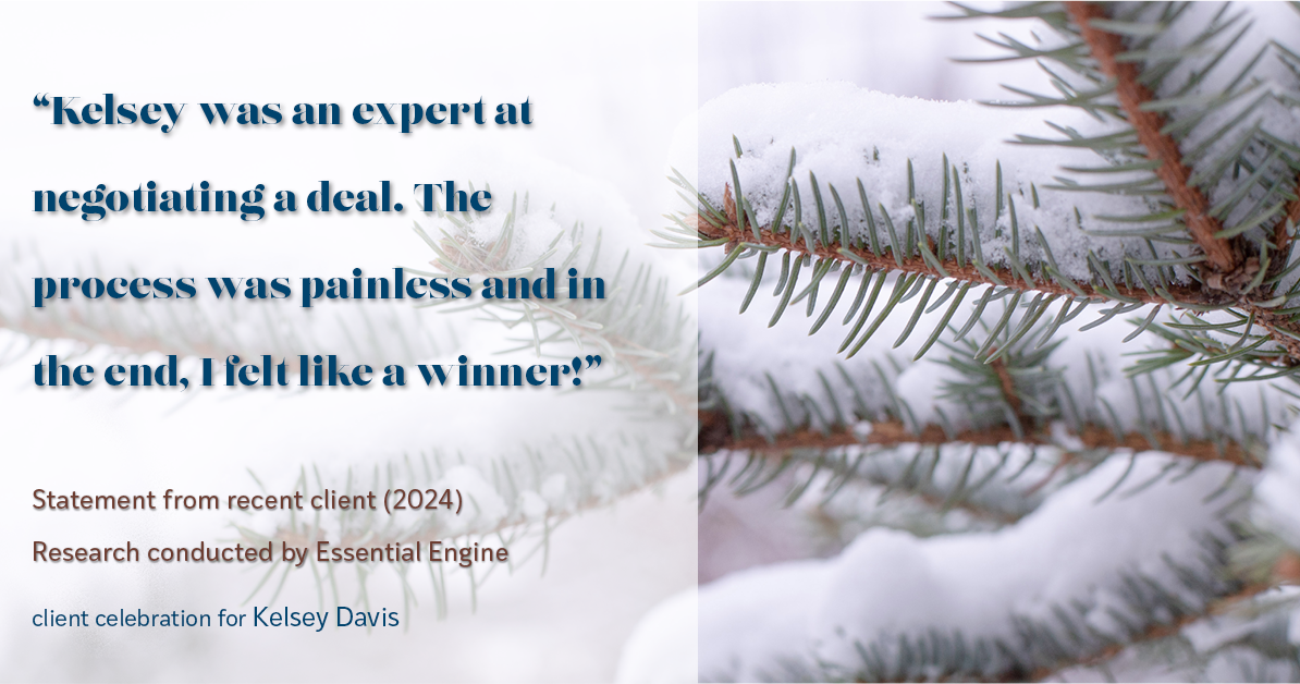 Testimonial for real estate agent Kelsey Davis with Elsie Halbert Real Estate LLC in Kaufman, TX: "Kelsey was an expert at negotiating a deal. The process was painless and in the end, I felt like a winner!"