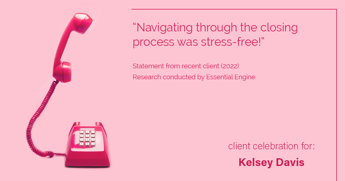 Testimonial for real estate agent Kelsey Davis with Elsie Halbert Real Estate LLC in Kaufman, TX: "Navigating through the closing process was stress-free!"