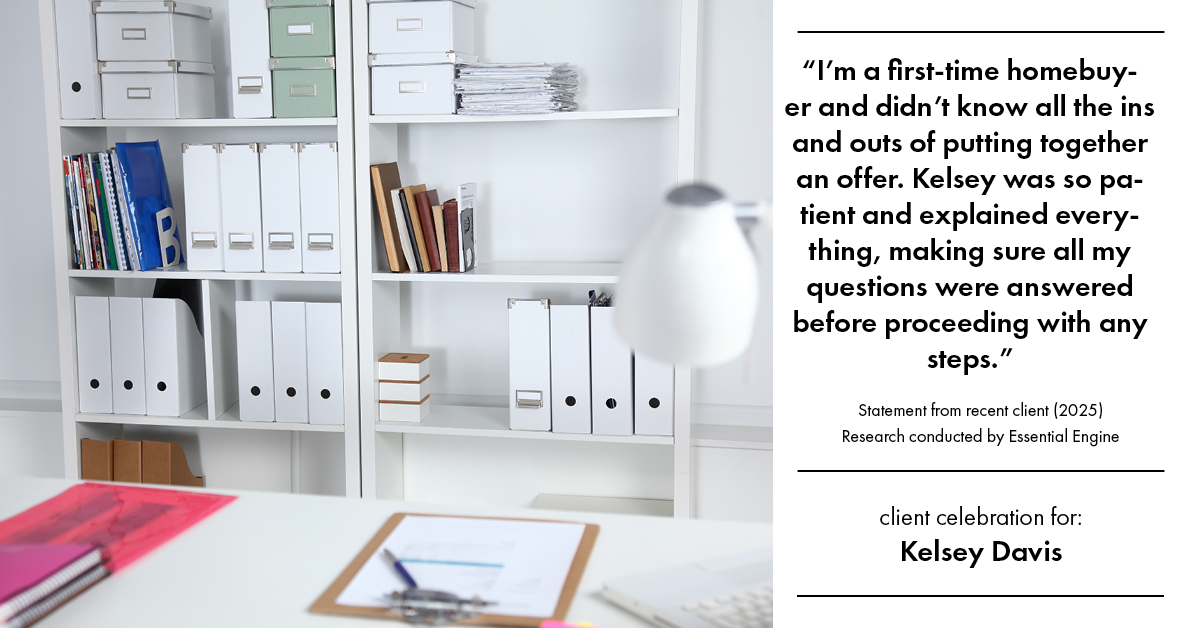 Testimonial for real estate agent Kelsey Davis with Elsie Halbert Real Estate LLC in Kaufman, TX: "I'm a first-time homebuyer and didn't know all the ins and outs of putting together an offer. Kelsey was so patient and explained everything, making sure all my questions were answered before proceeding with any steps."