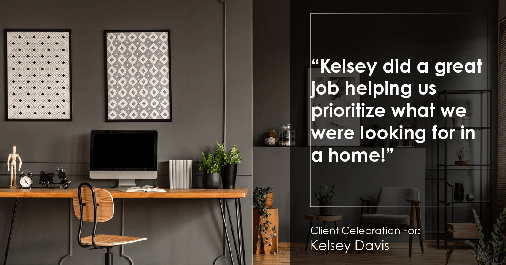 Testimonial for real estate agent Kelsey Davis with Elsie Halbert Real Estate LLC in Kaufman, TX: "Kelsey did a great job helping us prioritize what we were looking for in a home!"