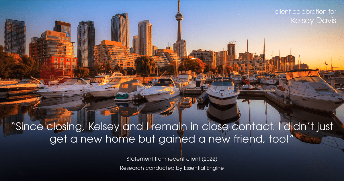 Testimonial for real estate agent Kelsey Davis with Elsie Halbert Real Estate LLC in Kaufman, TX: "Since closing, Kelsey and I remain in close contact. I didn't just get a new home but gained a new friend, too!"