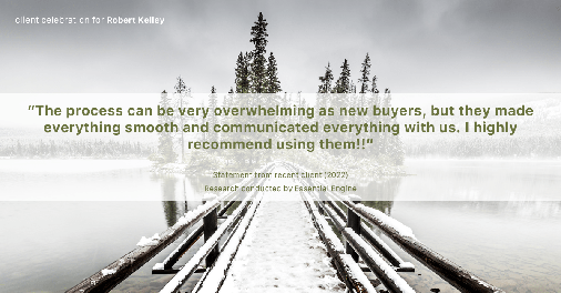Testimonial for mortgage professional Robert Kelley with Evesham Mortgage in Marlton, NJ: "The process can be very overwhelming as new buyers, but they made everything smooth and communicated everything with us. I highly recommend using them!!"