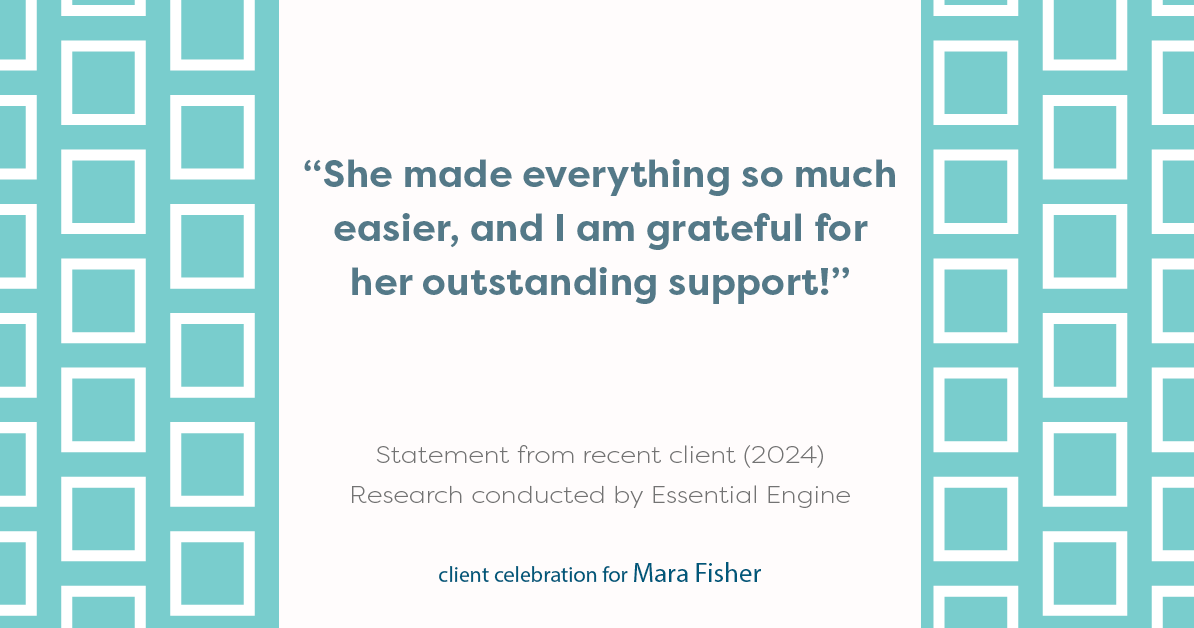 Testimonial for mortgage professional Mara Fisher with T2 Financial Revolution Mortg in Skippack, PA: "She made everything so much easier, and I am grateful for her outstanding support!"