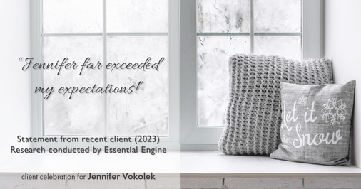 Testimonial for real estate agent Jennifer Vokolek with RE/MAX DFW Associates in , : "Jennifer far exceeded my expectations!"