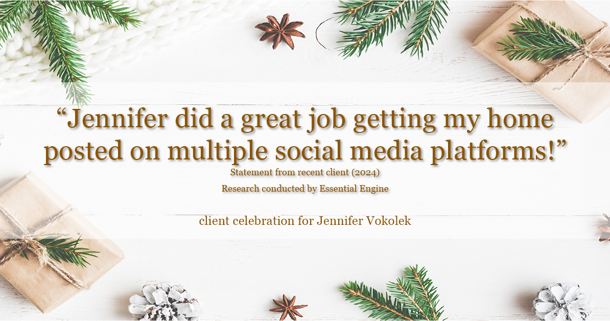 Testimonial for real estate agent Jennifer Vokolek with RE/MAX DFW Associates in , : "Jennifer did a great job getting my home posted on multiple social media platforms!"
