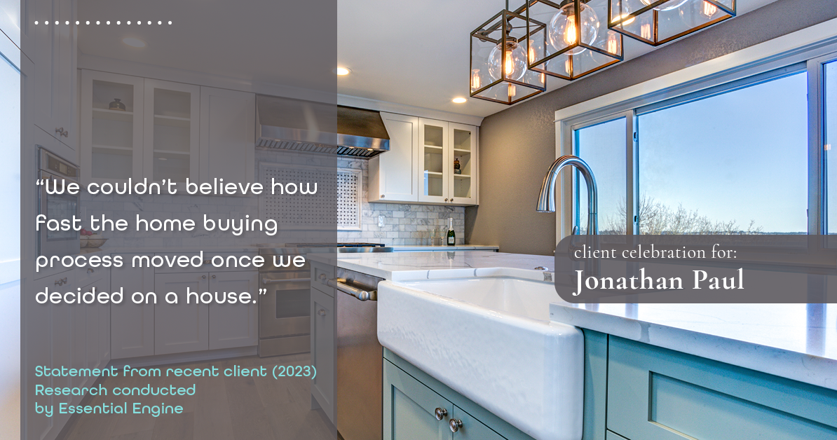 Testimonial for real estate agent Jonathan Paul with BHHS - Chicago in , : "We couldn't believe how fast the home buying process moved once we decided on a house."