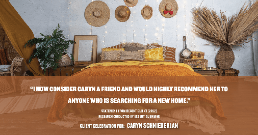 Testimonial for real estate agent Caryn Schniederjan with REMAX DFW Associates in Frisco, TX: "I now consider Caryn a friend and would highly recommend her to anyone who is searching for a new home."