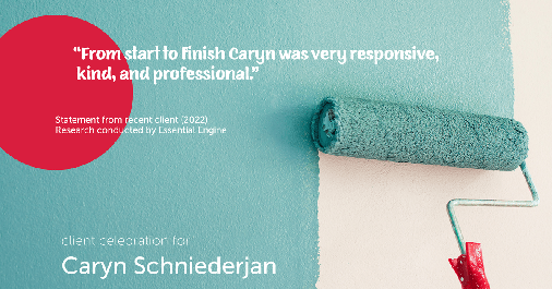 Testimonial for real estate agent Caryn Schniederjan with REMAX DFW Associates in Frisco, TX: "From start to finish Caryn was very responsive, kind, and professional."