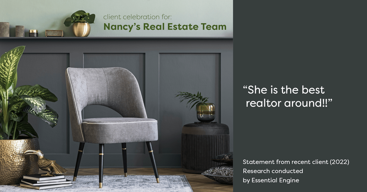 Testimonial for real estate agent Nancy Warfield in , : "She is the best realtor around!!"