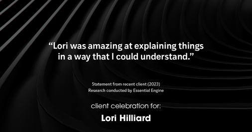Testimonial for real estate agent Lori Hilliard with Berkshire Hathaway HomeServices, The Preferred Realty in Slippery Rock, PA: "Lori was amazing at explaining things in a way that I could understand."