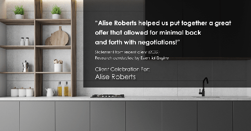 Testimonial for real estate agent Alise, Bethanie, & Priscilla with Maple + Main in Bellevue, WA: "Alise Roberts helped us put together a great offer that allowed for minimal back and forth with negotiations!"