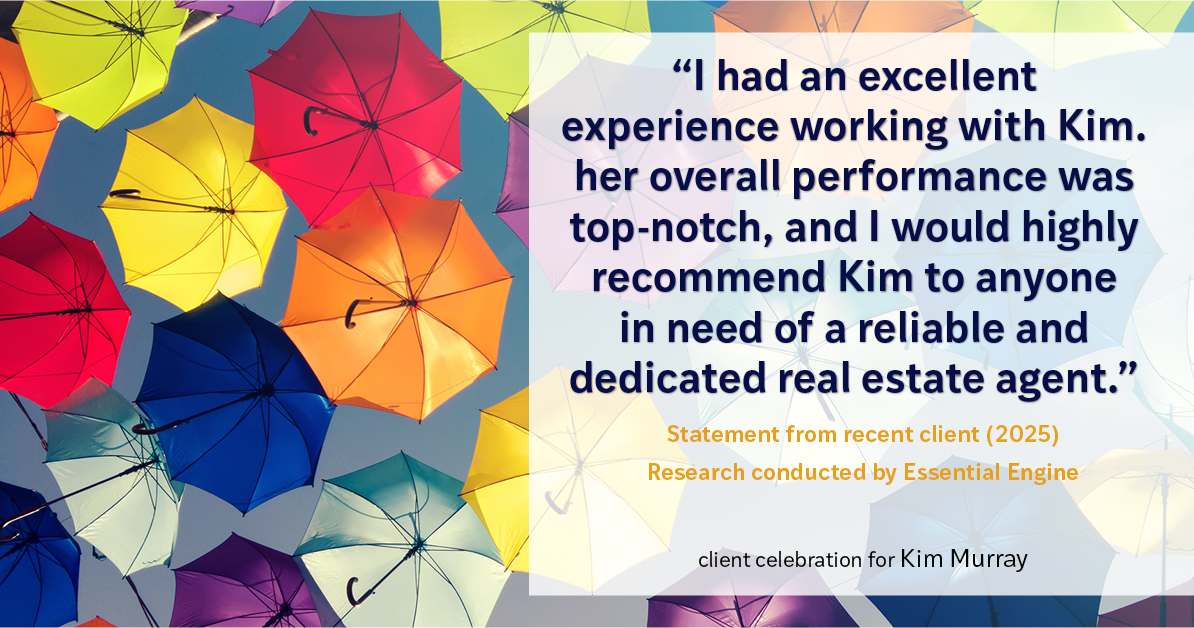 Testimonial for real estate agent Kim Murray with Berkshire Hathaway Home Services The Preferred Realty in , : "I had an excellent experience working with Kim. her overall performance was top-notch, and I would highly recommend Kim to anyone in need of a reliable and dedicated real estate agent."