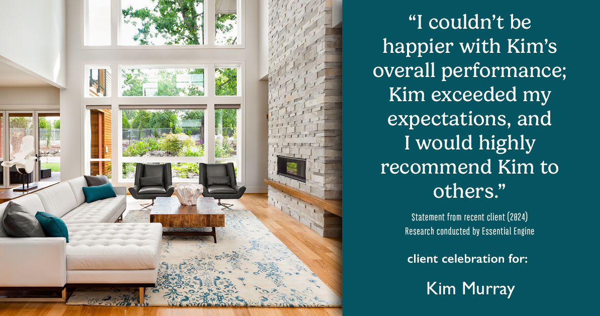 Testimonial for real estate agent Kim Murray with Berkshire Hathaway Home Services The Preferred Realty in , : I couldn't be happier with Kim's overall performance; Kim exceeded my expectations, and I would highly recommend Kim to others.