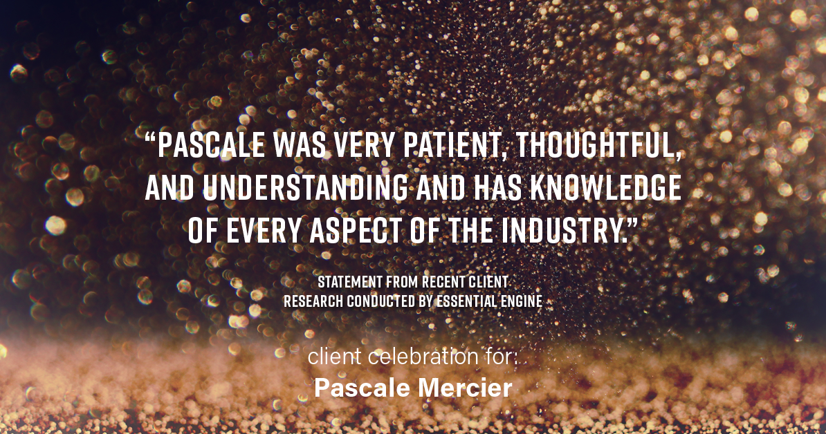 Testimonial for real estate agent Pascale Mercier with San Diego Castles Realty in , : "ascale was very patient, thoughtful, and understanding and has knowledge of every aspect of the industry."