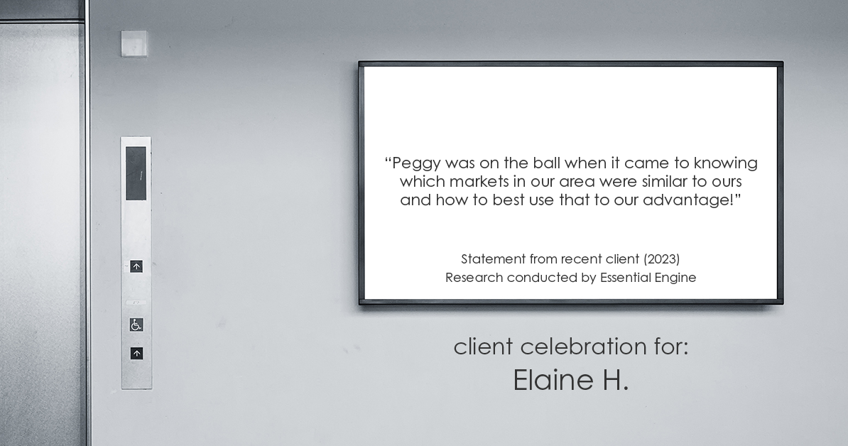 Testimonial for real estate agent Peggy Ragan with United Real Estate Kansas City in Kansas City, MO: "Peggy was on the ball when it came to knowing which markets in our area were similar to ours and how to best use that to our advantage!"