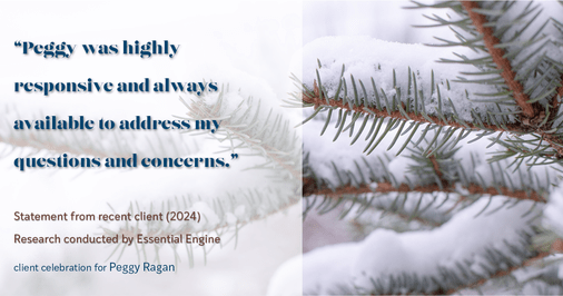 Testimonial for real estate agent Peggy Ragan with United Real Estate Kansas City in Kansas City, MO: "Peggy was highly responsive and always available to address my questions and concerns."