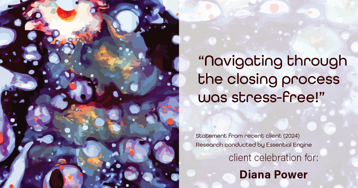 Testimonial for real estate agent Diana Power with Texas Power Real Estate in , : "Navigating through the closing process was stress-free!"