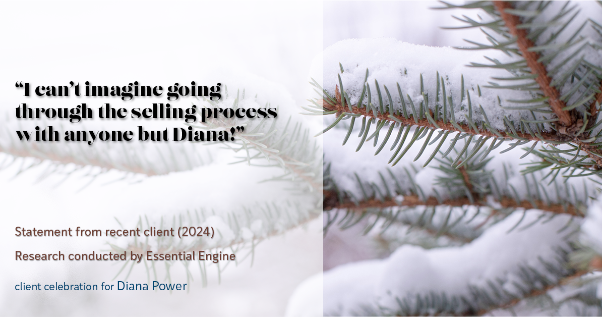 Testimonial for real estate agent Diana Power with Texas Power Real Estate in , : "I can't imagine going through the selling process with anyone but Diana!"