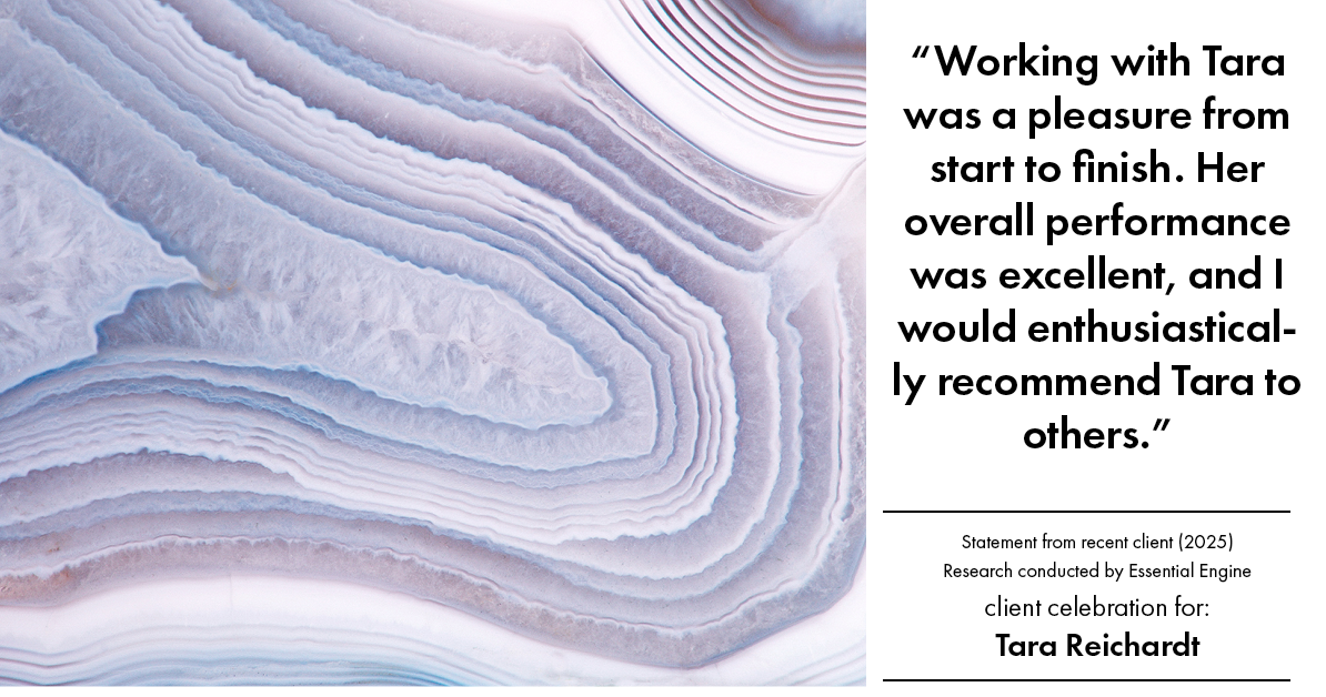 Testimonial for real estate agent Tara Reichardt with Abbitt Realty Co. LLC in Hampton, VA: "Working with Tara was a pleasure from start to finish. Her overall performance was excellent, and I would enthusiastically recommend Tara to others."