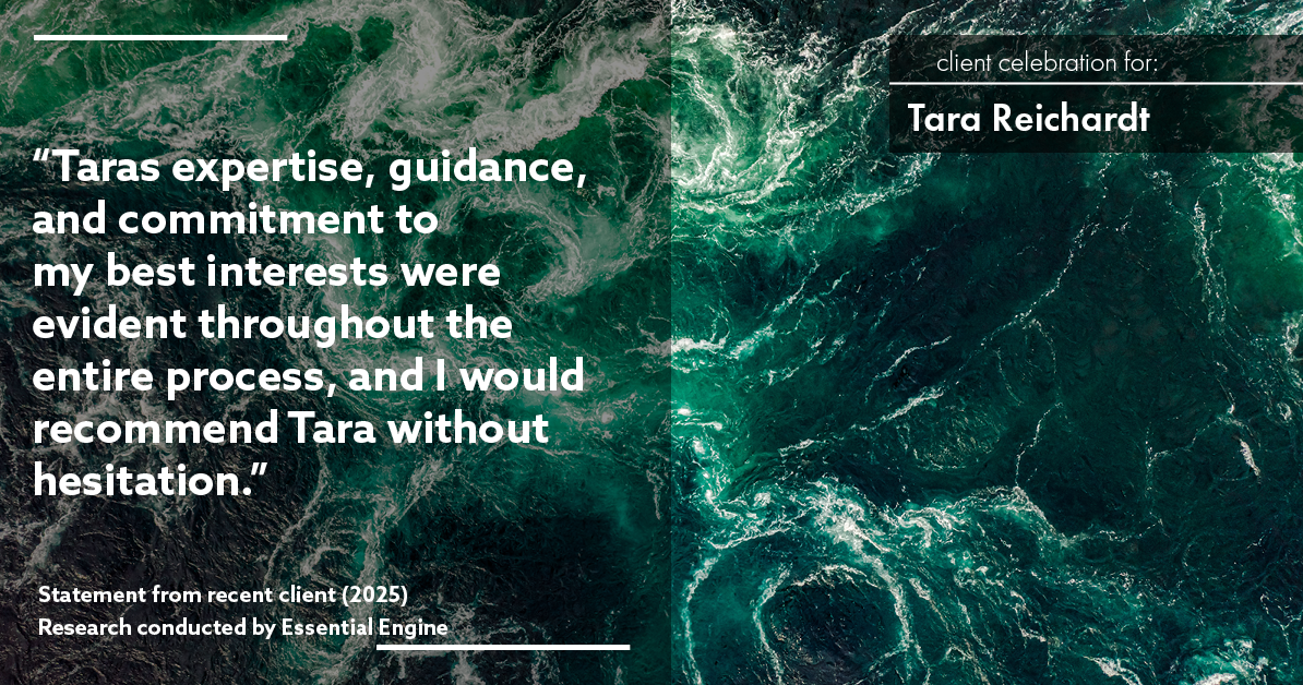 Testimonial for real estate agent Tara Reichardt with Abbitt Realty Co. LLC in Hampton, VA: "Taras expertise, guidance, and commitment to my best interests were evident throughout the entire process, and I would recommend Tara without hesitation."