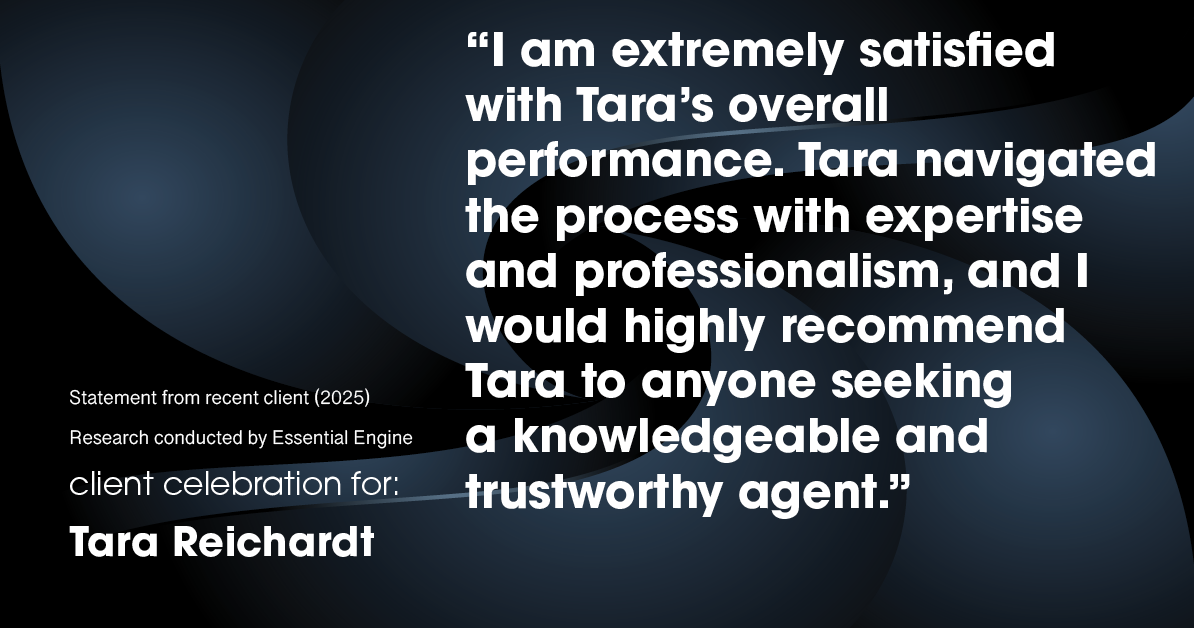 Testimonial for real estate agent Tara Reichardt with Abbitt Realty Co. LLC in Hampton, VA: "I am extremely satisfied with Tara's overall performance. Tara navigated the process with expertise and professionalism, and I would highly recommend Tara to anyone seeking a knowledgeable and trustworthy agent."