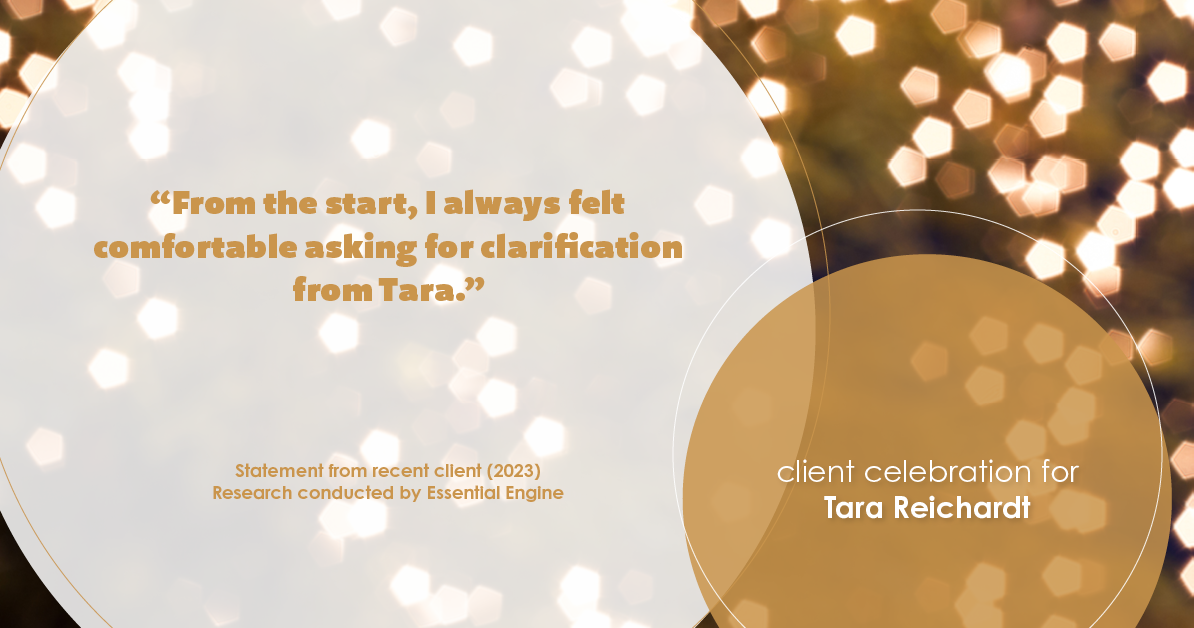 Testimonial for real estate agent Tara Reichardt with Abbitt Realty Co. LLC in Hampton, VA: "From the start, I always felt comfortable asking for clarification from Tara."