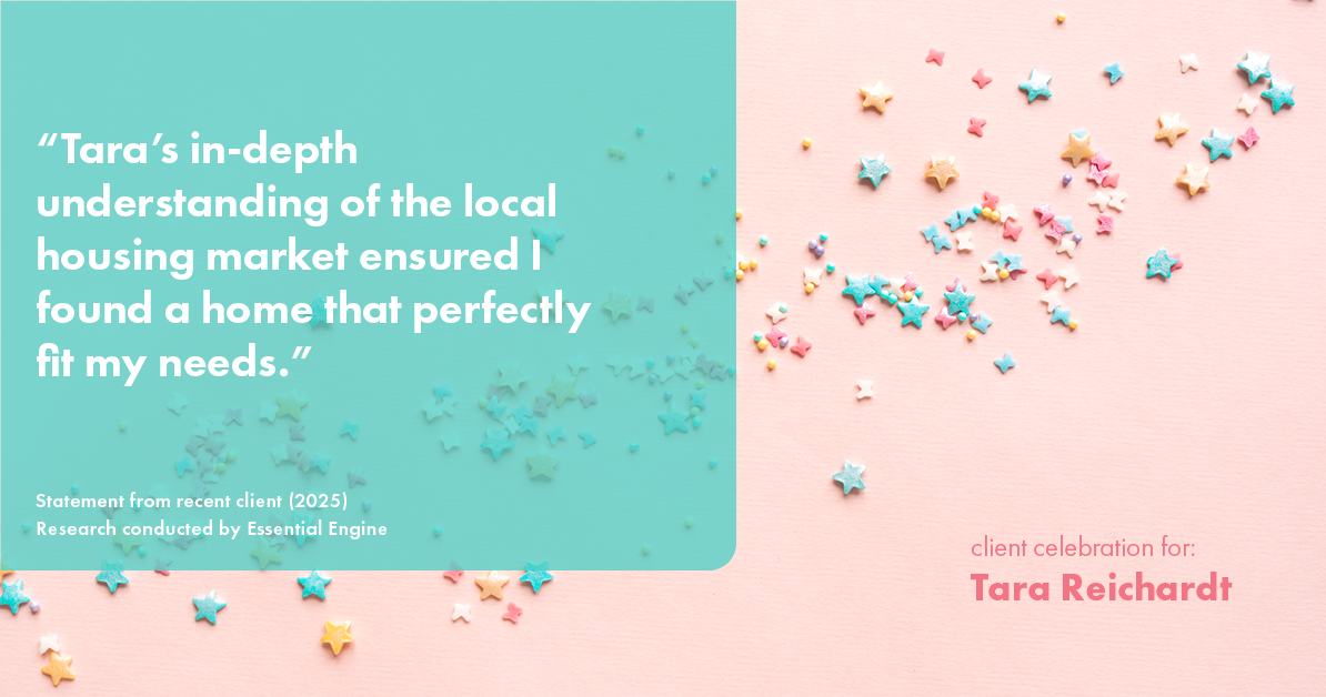 Testimonial for real estate agent Tara Reichardt with Abbitt Realty Co. LLC in Hampton, VA: "Tara's in-depth understanding of the local housing market ensured I found a home that perfectly fit my needs."