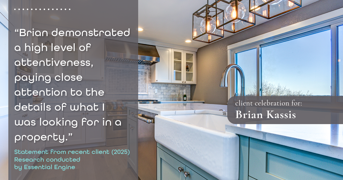 Testimonial for real estate agent Brian Kassis with RE/MAX GOLD in Sacramento, CA: "Brian demonstrated a high level of attentiveness, paying close attention to the details of what I was looking for in a property."
