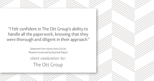 Testimonial for real estate agent The Ott Group with MORE Realty in Tigard, OR: "I felt confident in The Ott Group's ability to handle all the paperwork, knowing that they were thorough and diligent in their approach."