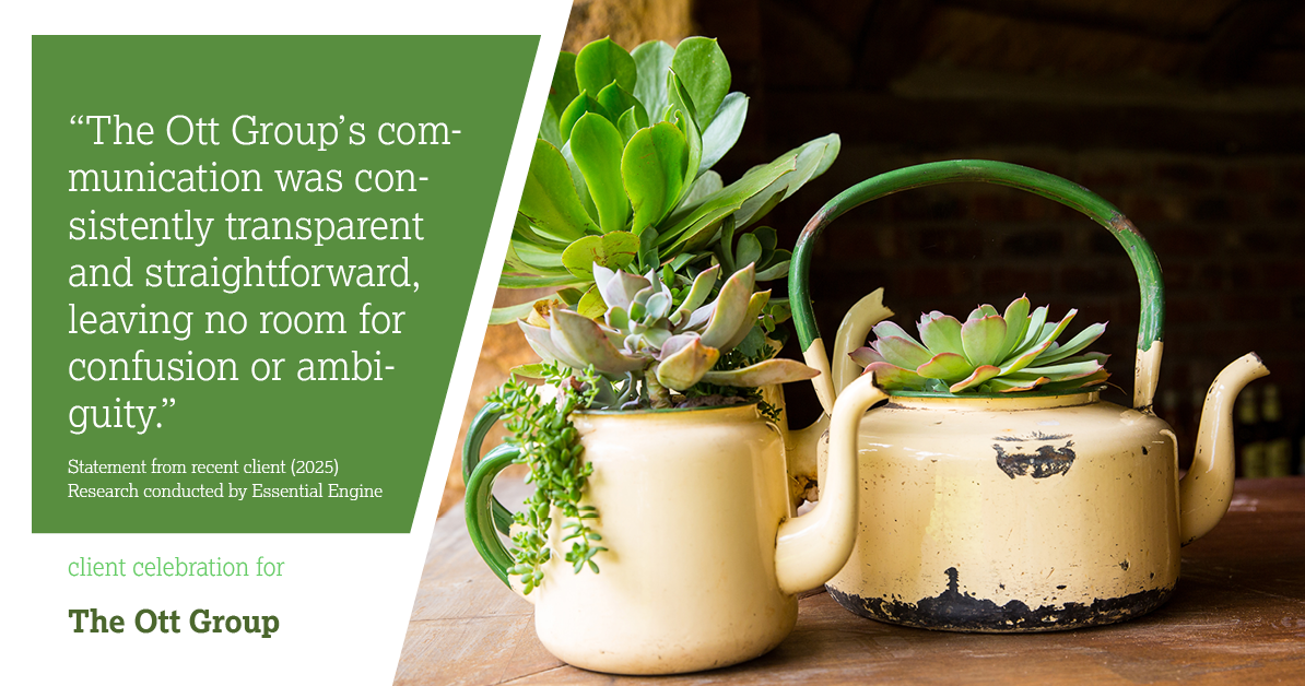 Testimonial for real estate agent The Ott Group with MORE Realty in Tigard, OR: "The Ott Group's communication was consistently transparent and straightforward, leaving no room for confusion or ambiguity."