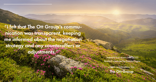 Testimonial for real estate agent The Ott Group with MORE Realty in Tigard, OR: "I felt that The Ott Group's communication was transparent, keeping me informed about the negotiation strategy and any counteroffers or adjustments."